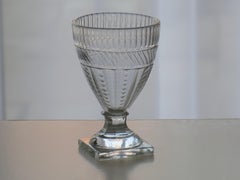 Georgian Rummer Drinking Glass moulded & engraved, English Circa 1790