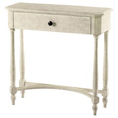 Georgian Rustic Whitewash Painted Console