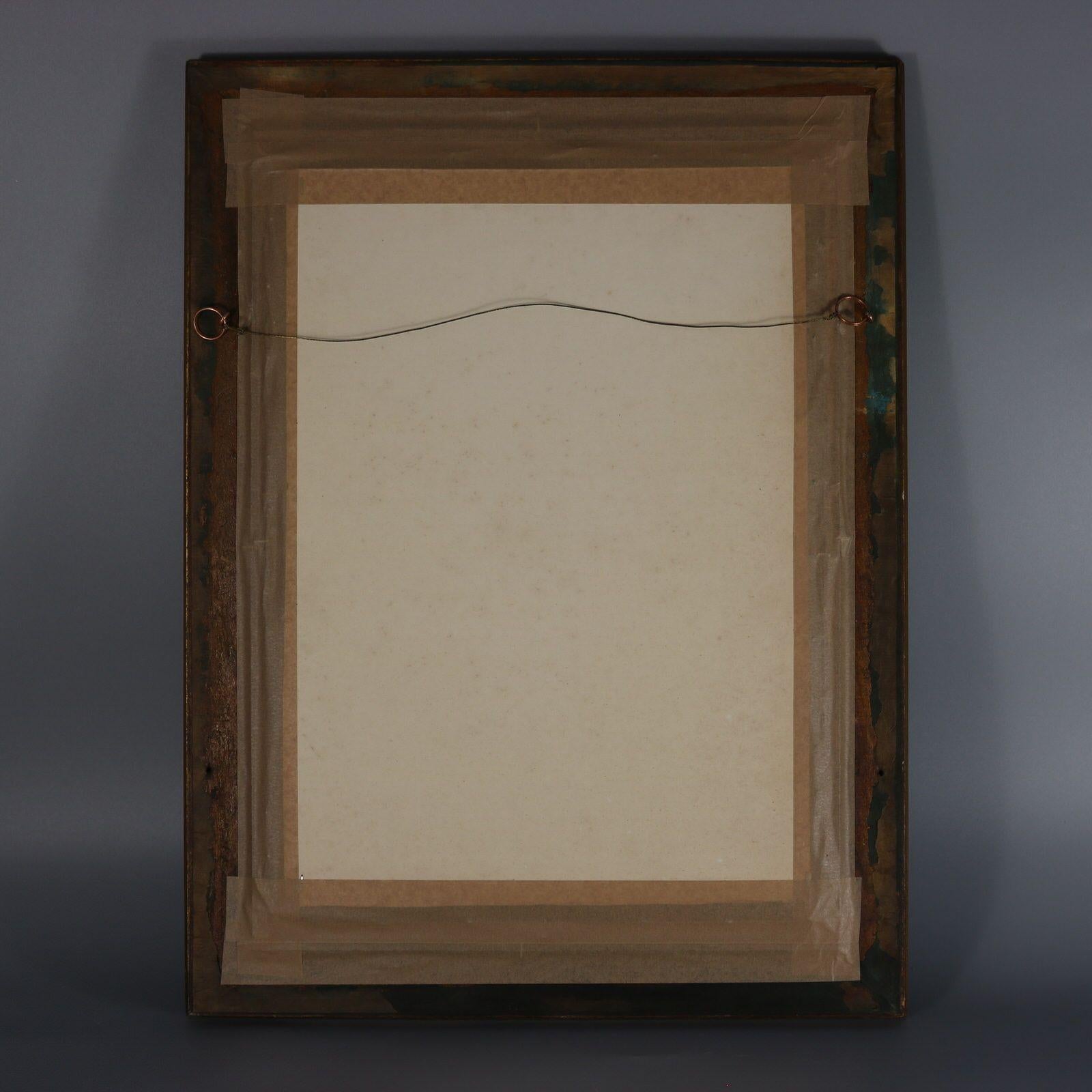 Sampler géorgien, 1779, par Mary Lee, Scène de campagne en vente 9