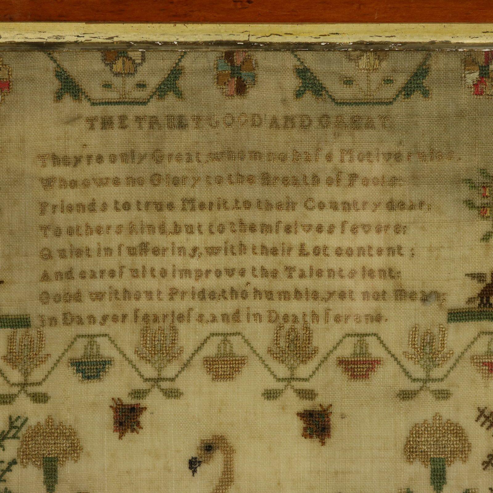 Seta Campionario georgiano, 1803, Jane Muncy di 9 anni in vendita