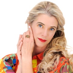 Georgian Sapphire and Topaz Ring