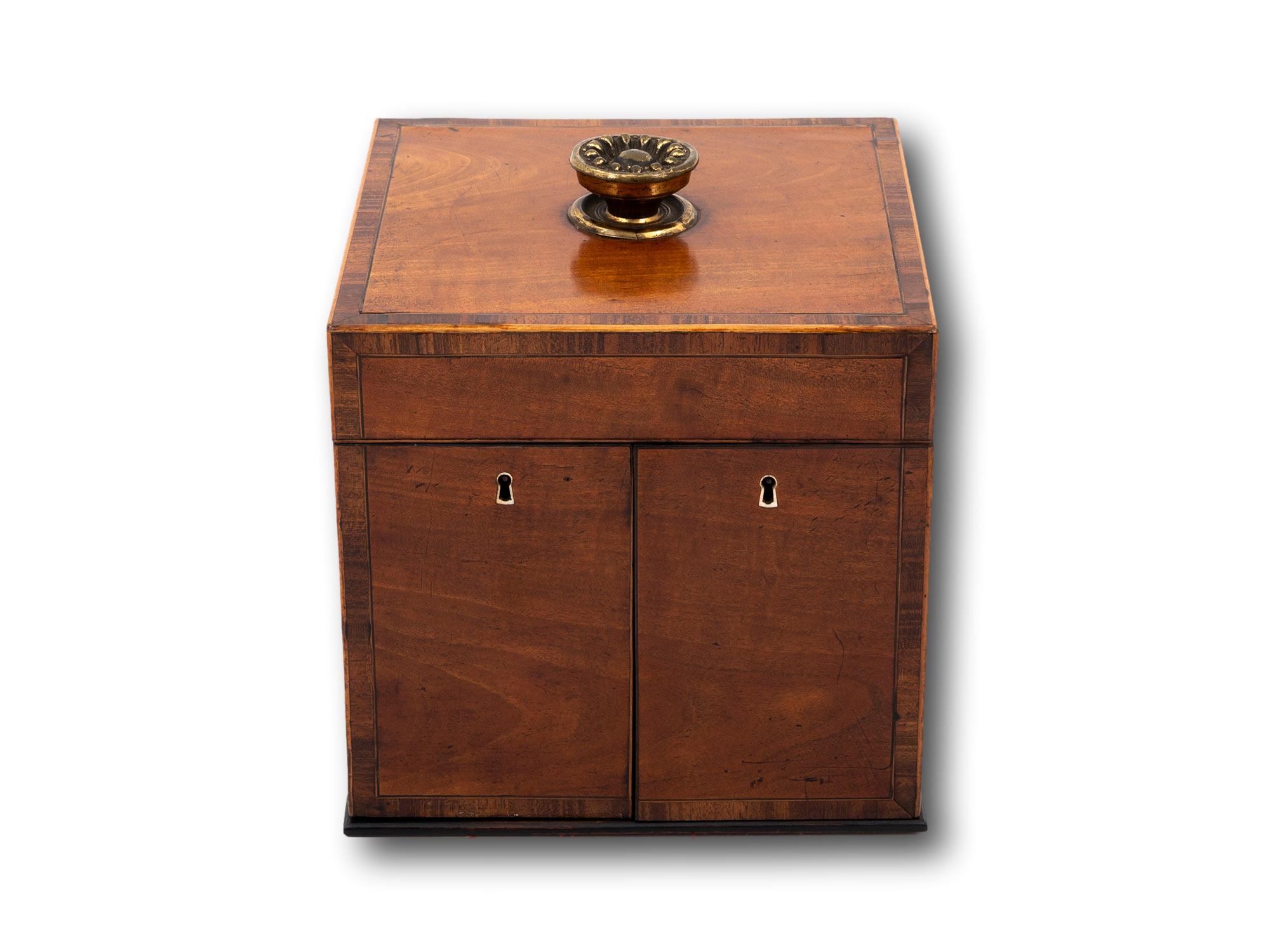 George III Georgian Satinwood Apothecary Box