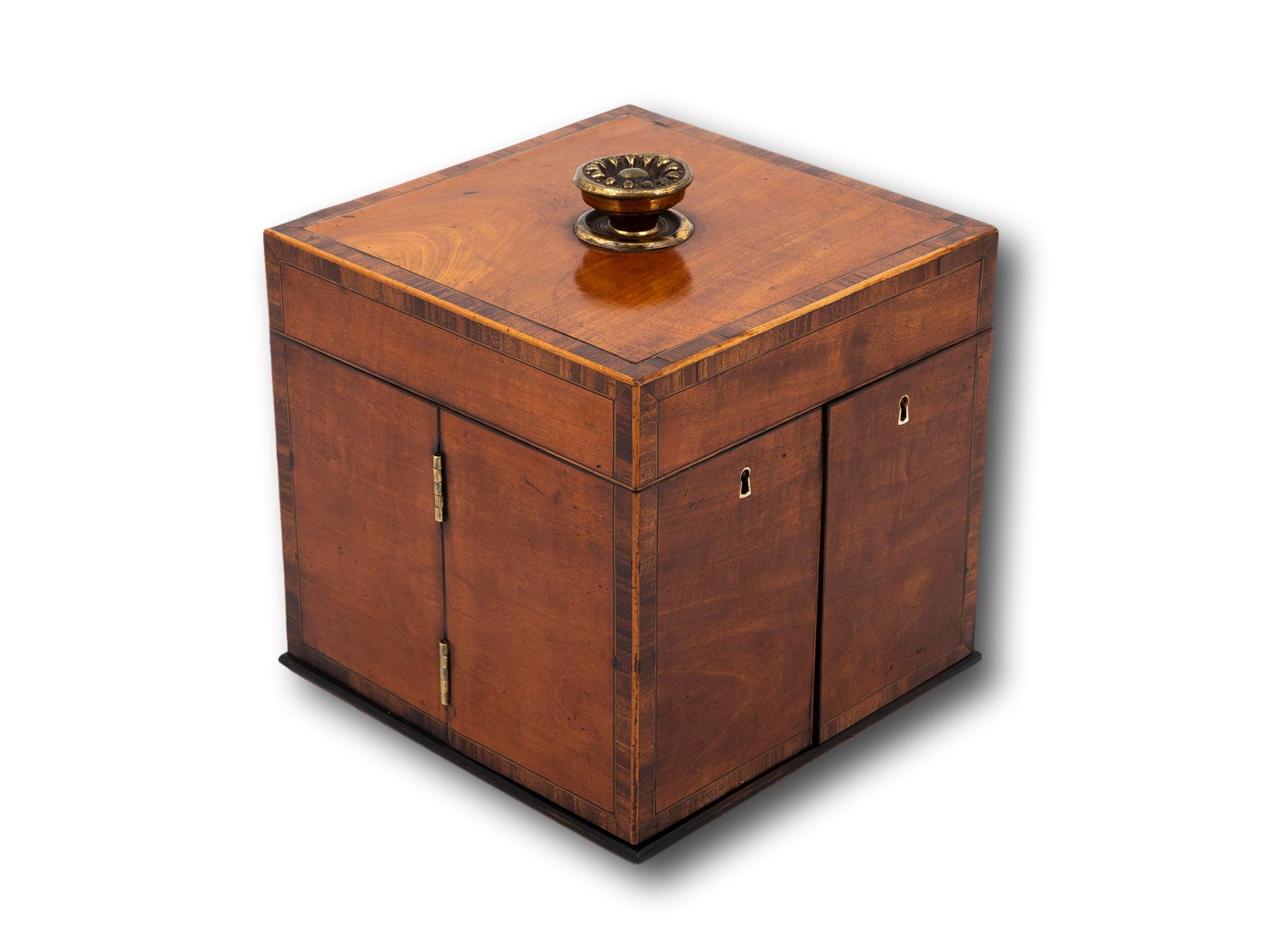 18th Century Georgian Satinwood Apothecary Box