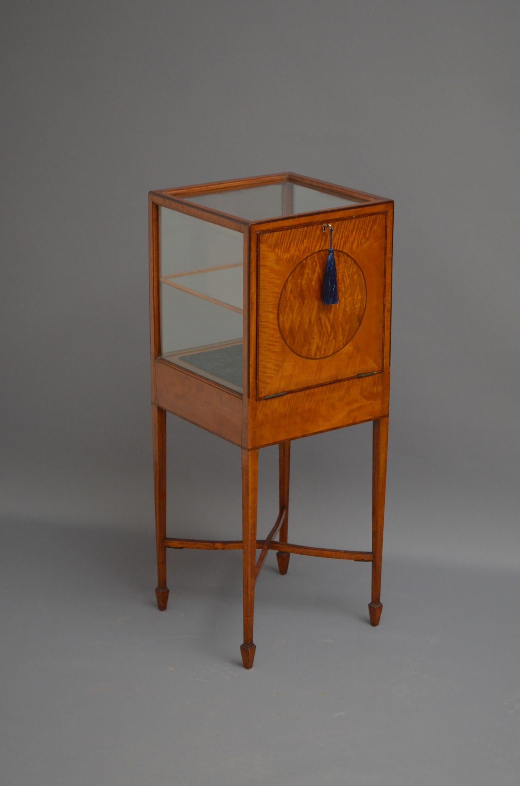 British Georgian Satinwood Bijouterie Table