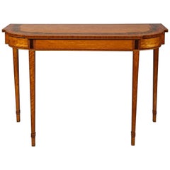 Georgian Satinwood Console Table