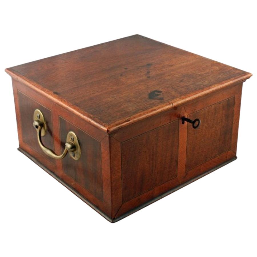 Georgian Satinwood & Mahogany Box, 18th Century