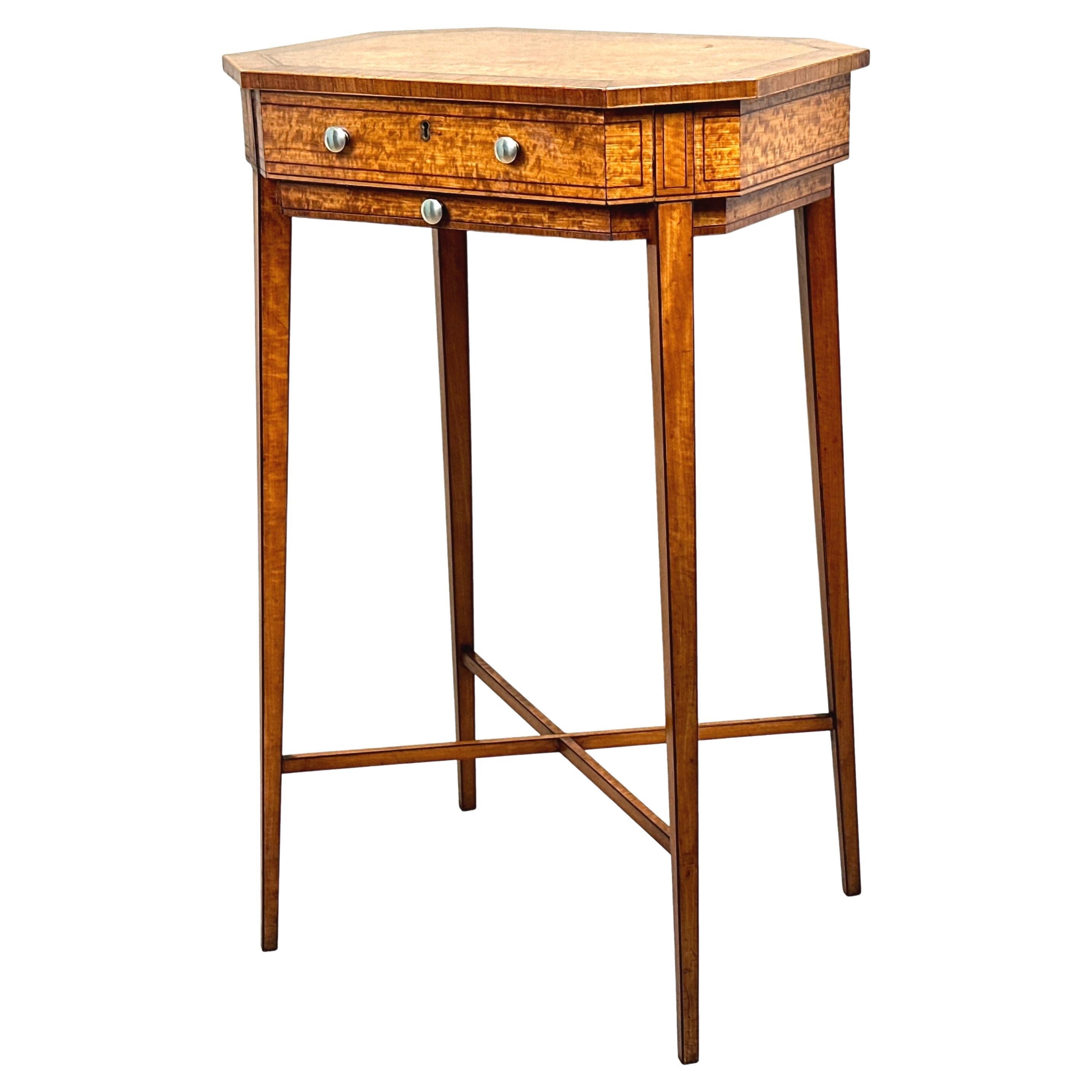 Georgian Satinwood Occasional Lamp Table