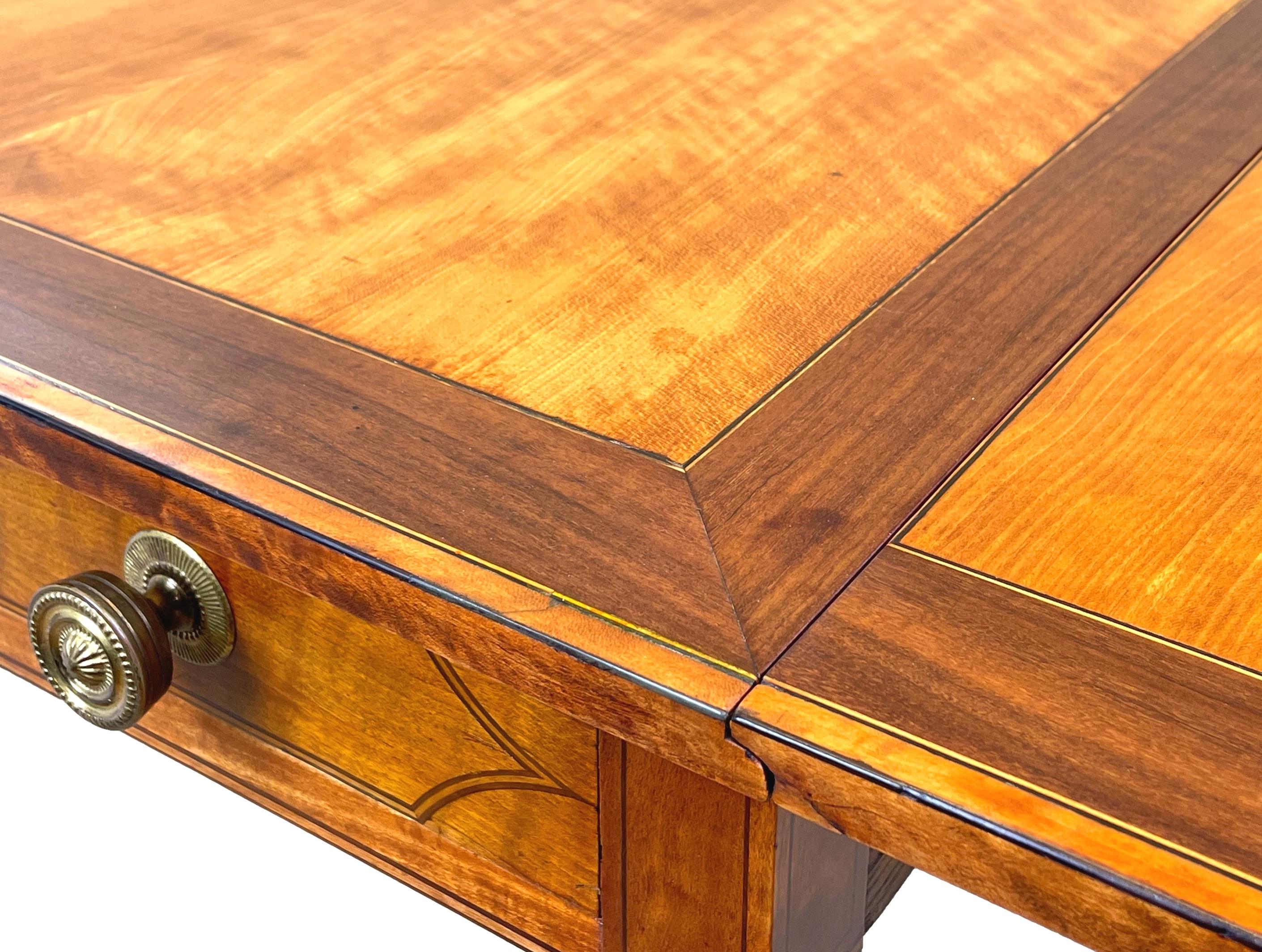 Padouk Georgian Satinwood Pembroke Table For Sale