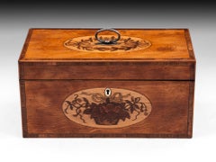 Georgian Satinwood Tea Chest Tea Caddy, 18th Century