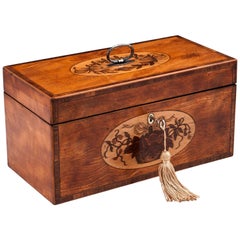 Georgian Satinwood Tea Chest Tea Caddy, 18th Century