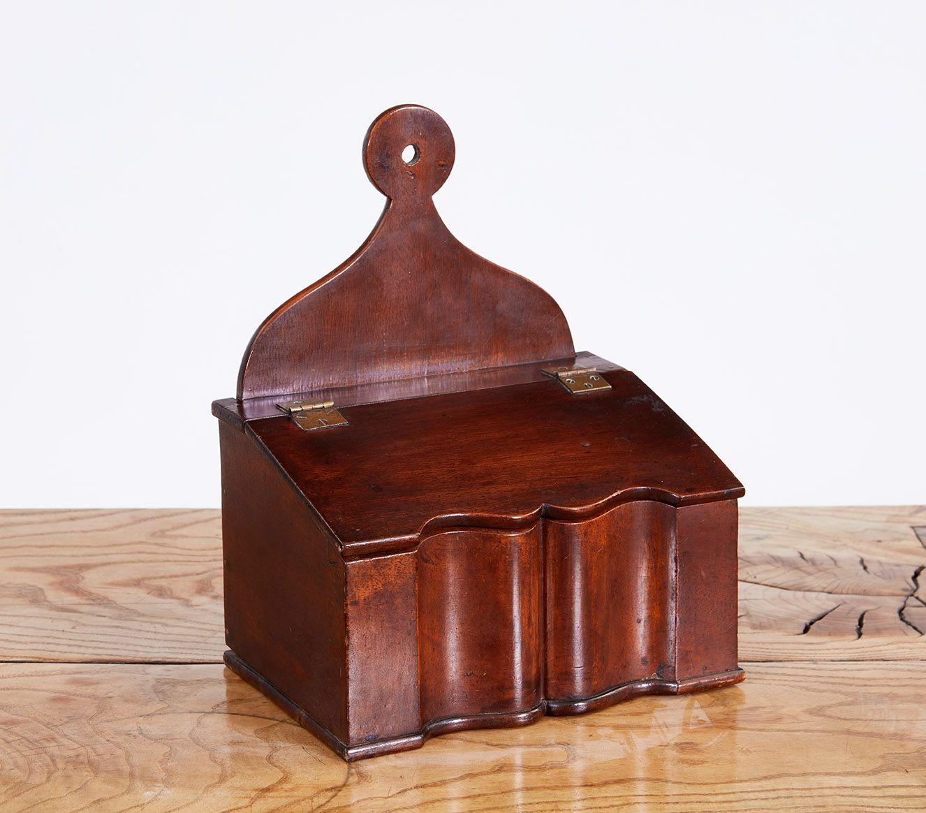 antique wooden salt box