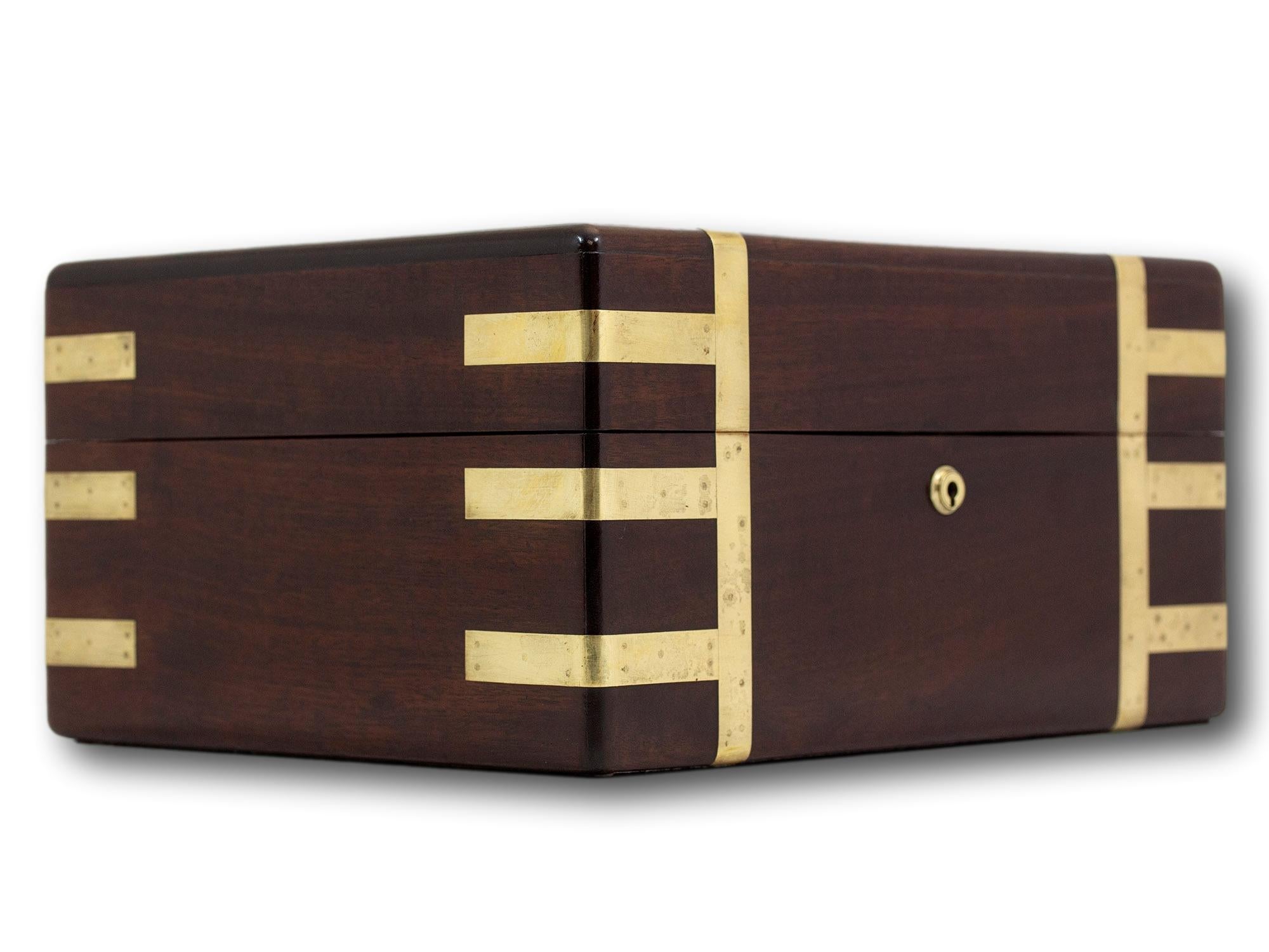 Georgian Scottish Mahogany Jewellery Box 4