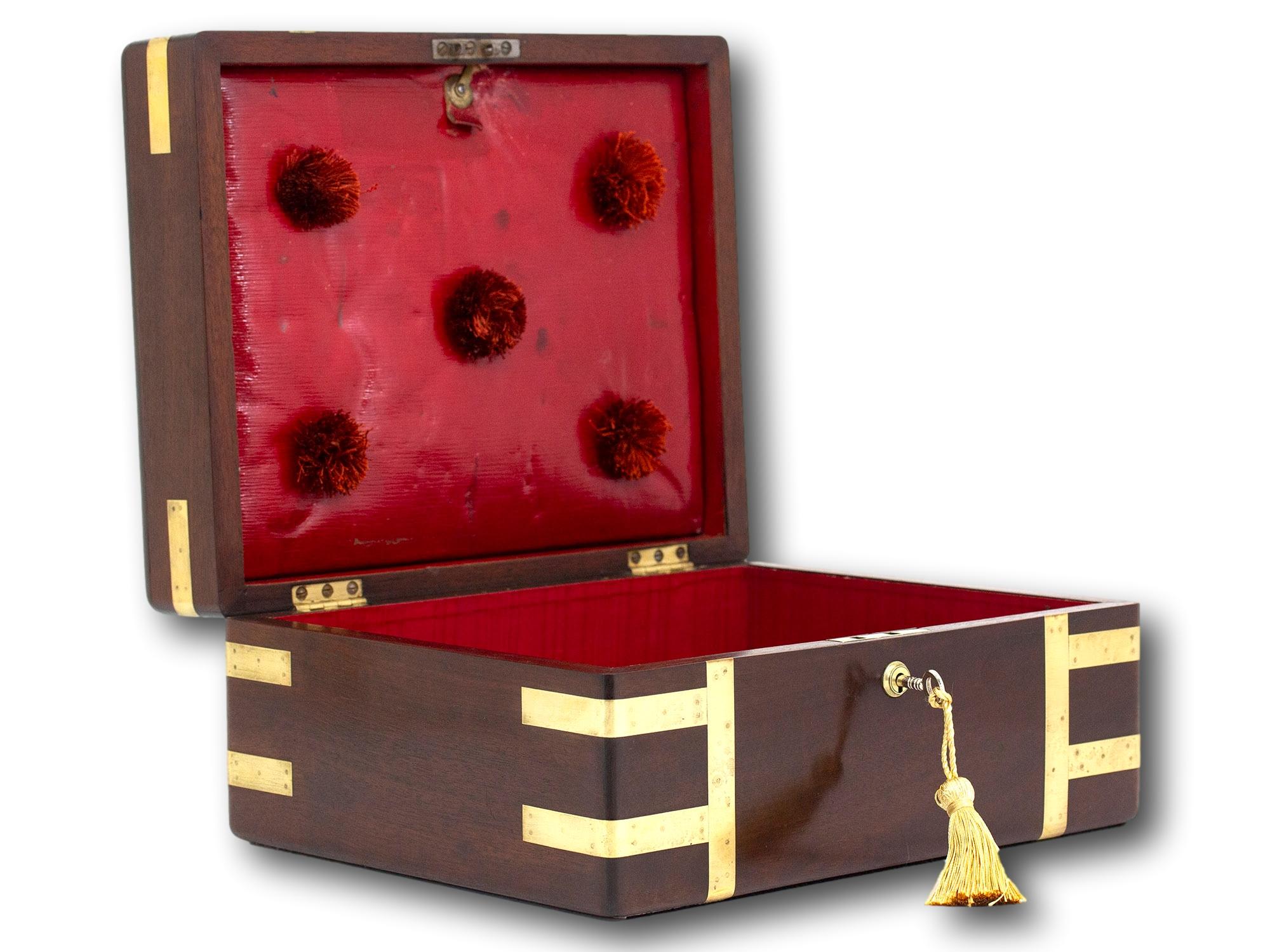 Georgian Scottish Mahogany Jewellery Box 6