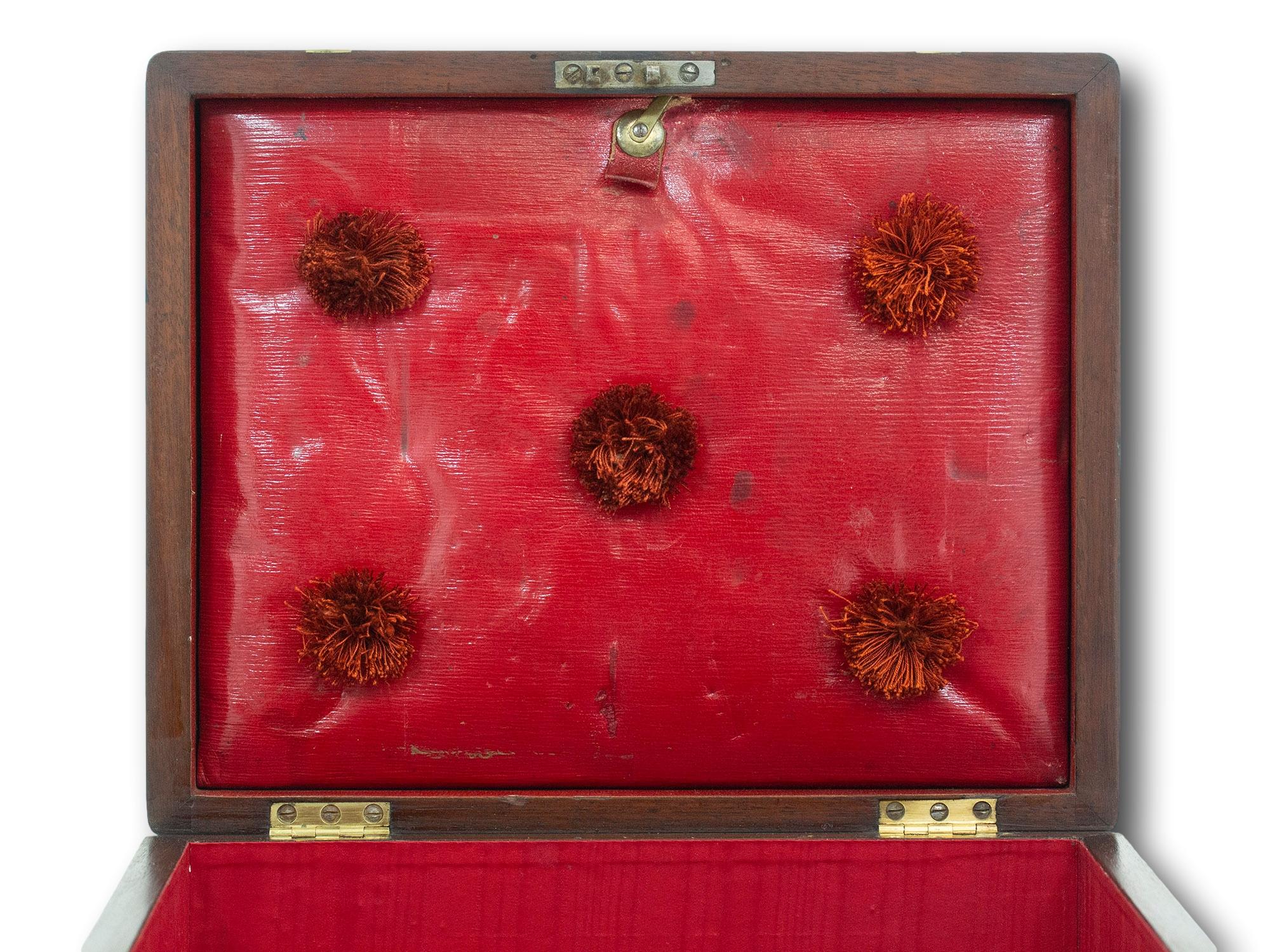 Georgian Scottish Mahogany Jewellery Box 7