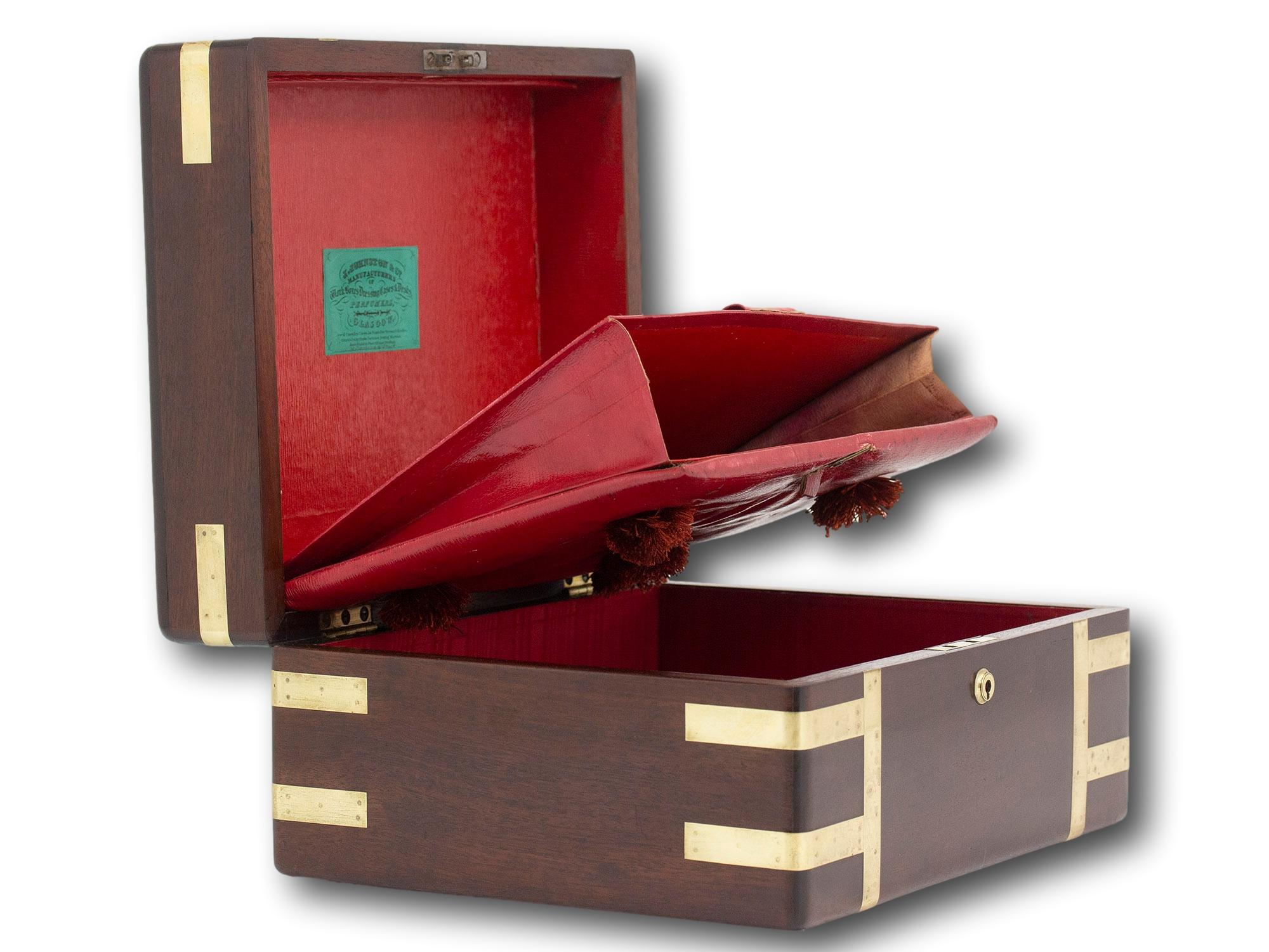 Georgian Scottish Mahogany Jewellery Box 8
