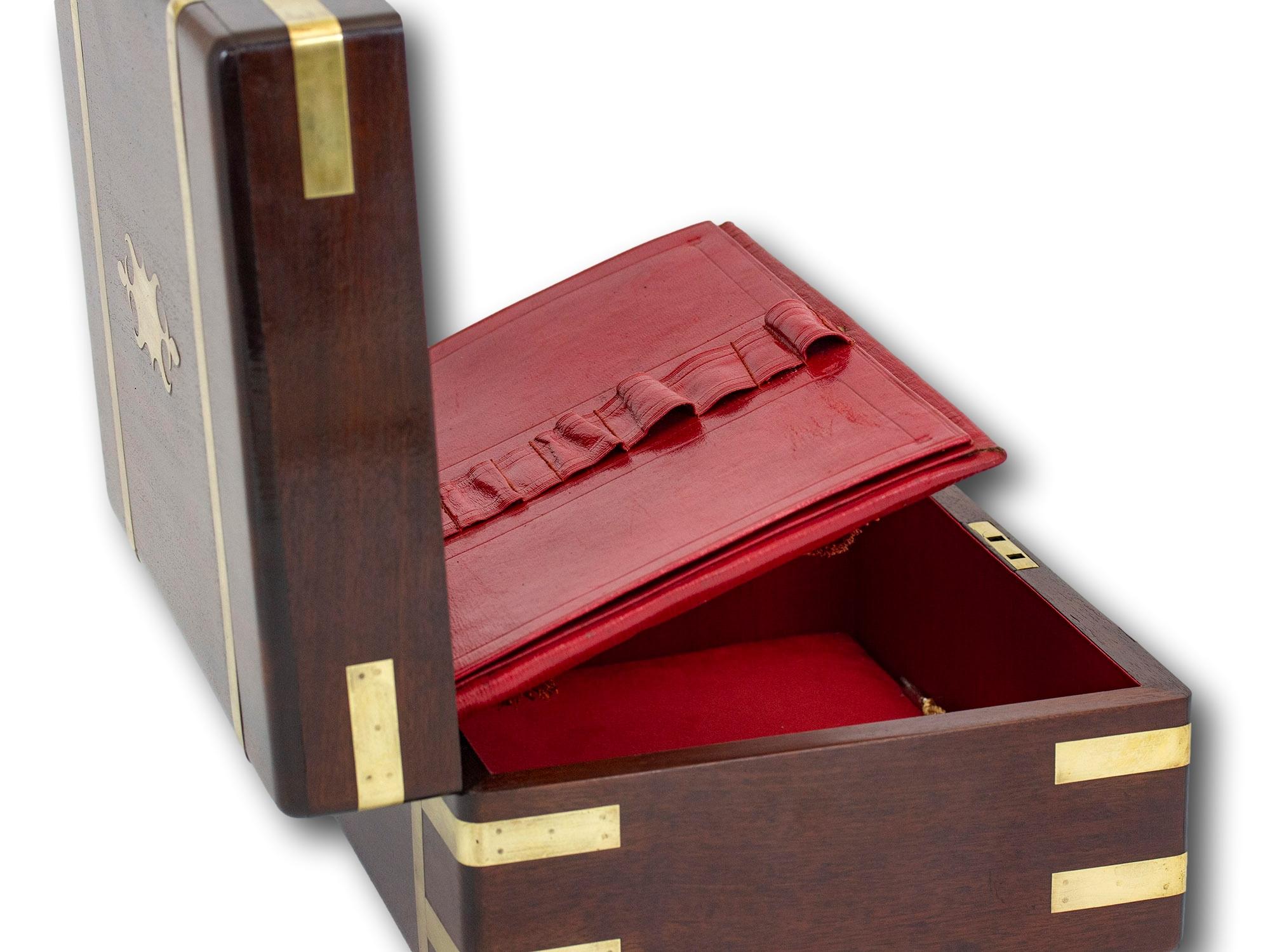 Georgian Scottish Mahogany Jewellery Box 9
