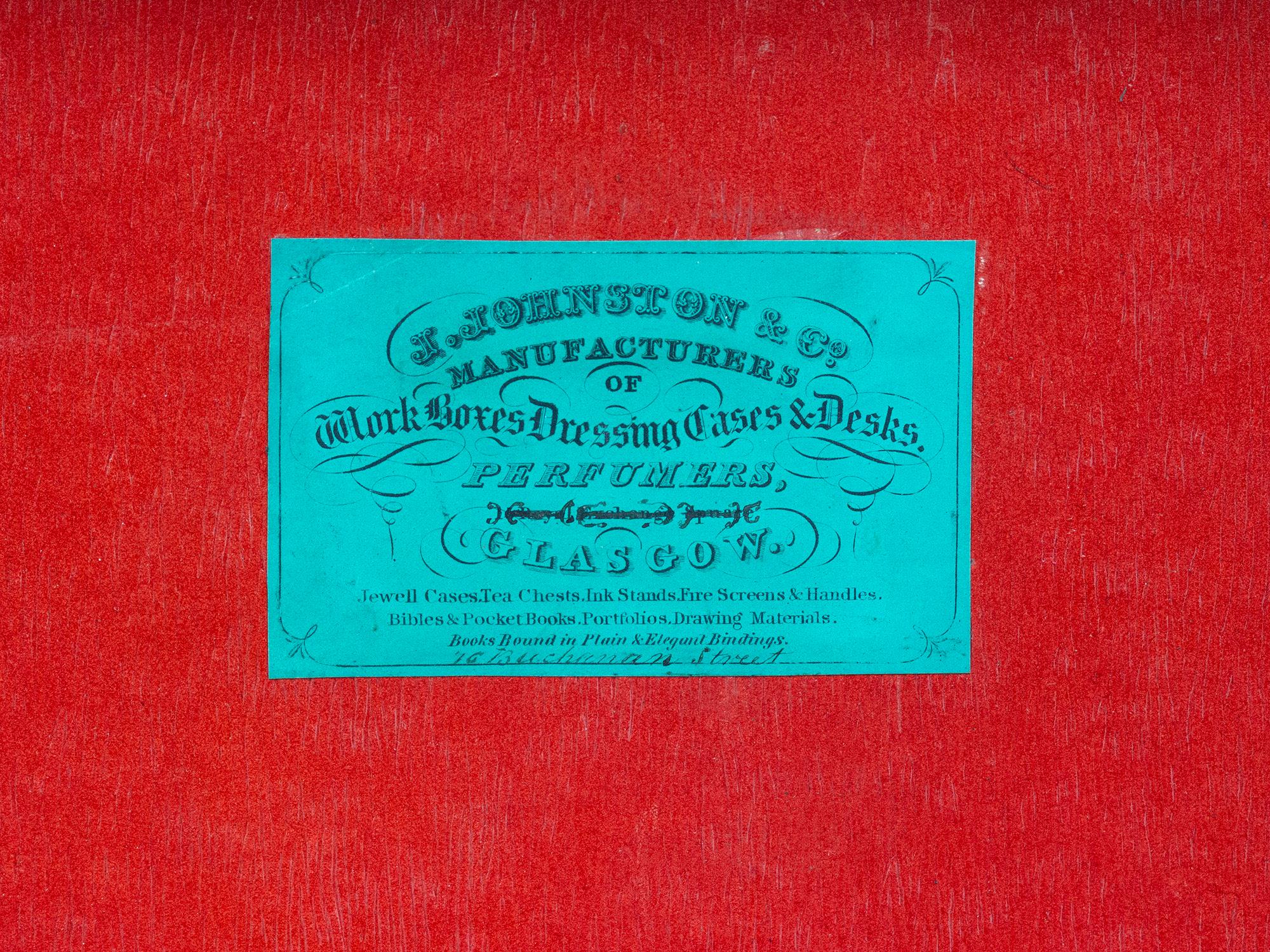 Georgian Scottish Mahogany Jewellery Box 10