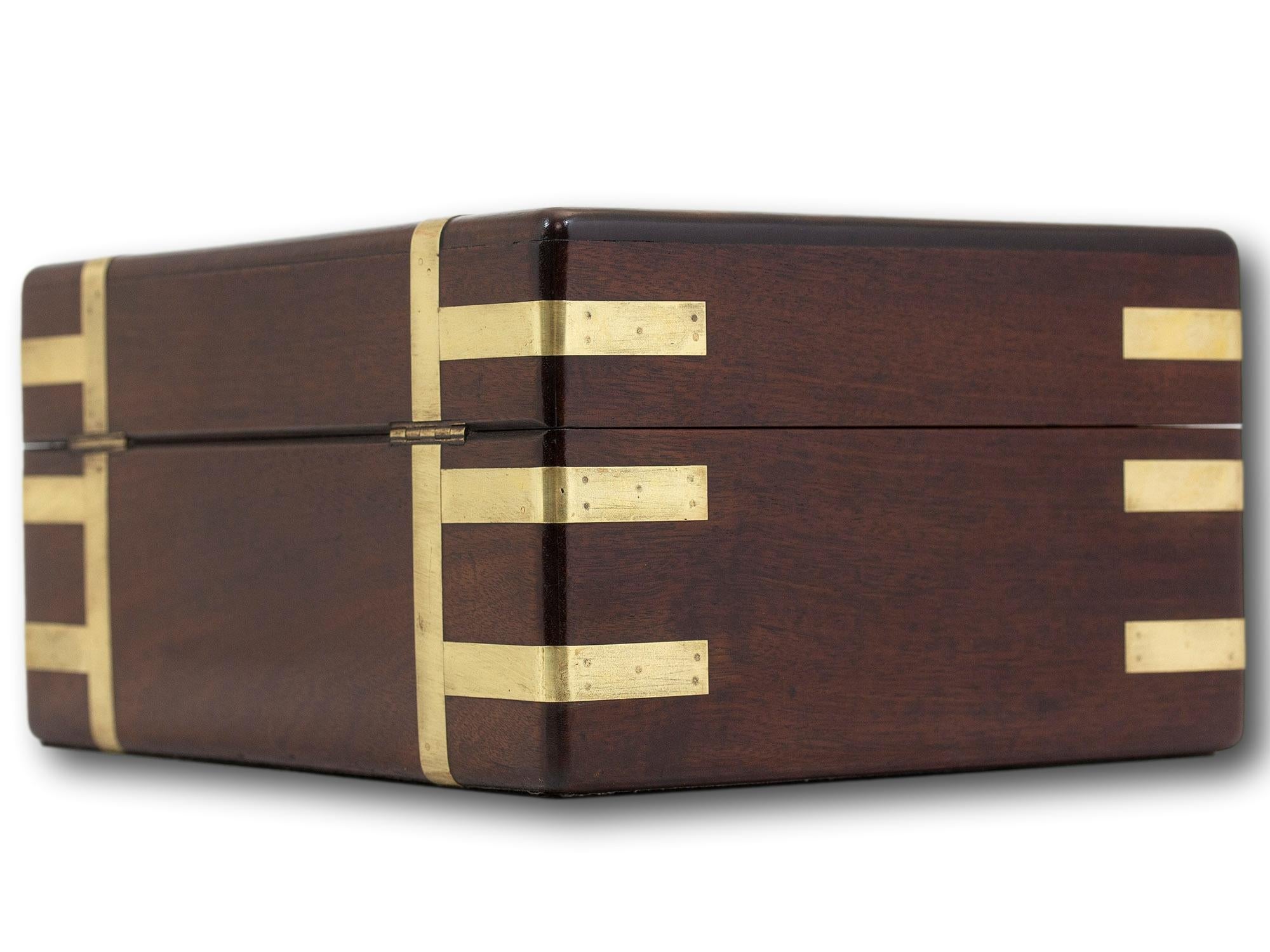 Georgian Scottish Mahogany Jewellery Box 2