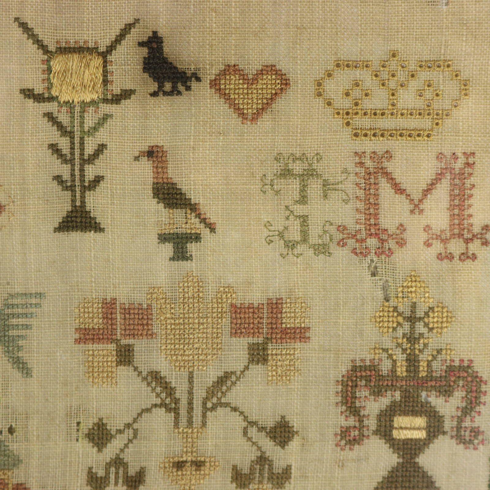 Georgian Scottish Sampler, 1793, by Anne Williamson For Sale 5