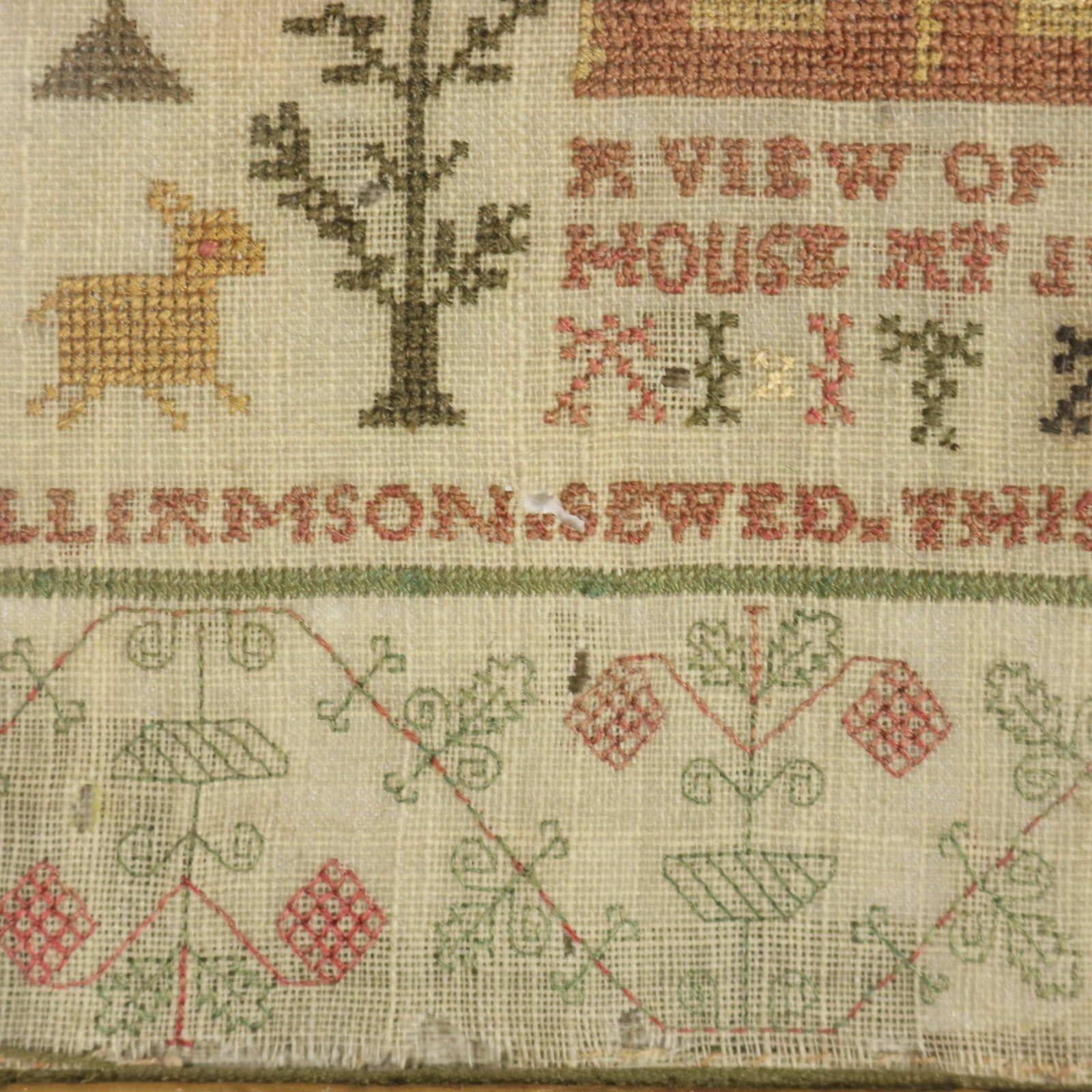 Georgian Scottish Sampler, 1793, by Anne Williamson For Sale 13