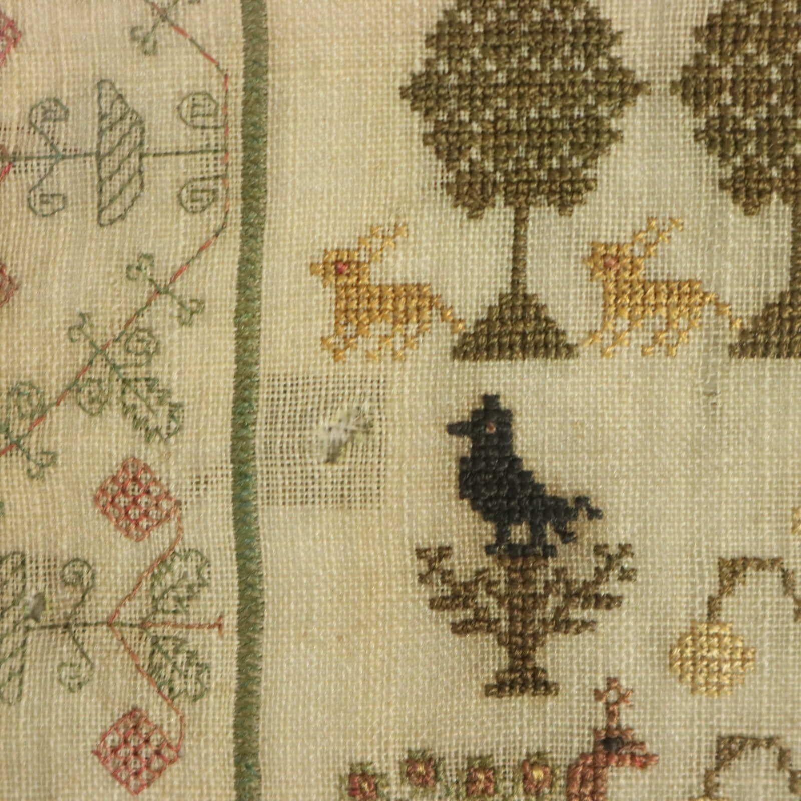Georgian Scottish Sampler, 1793, by Anne Williamson For Sale 14