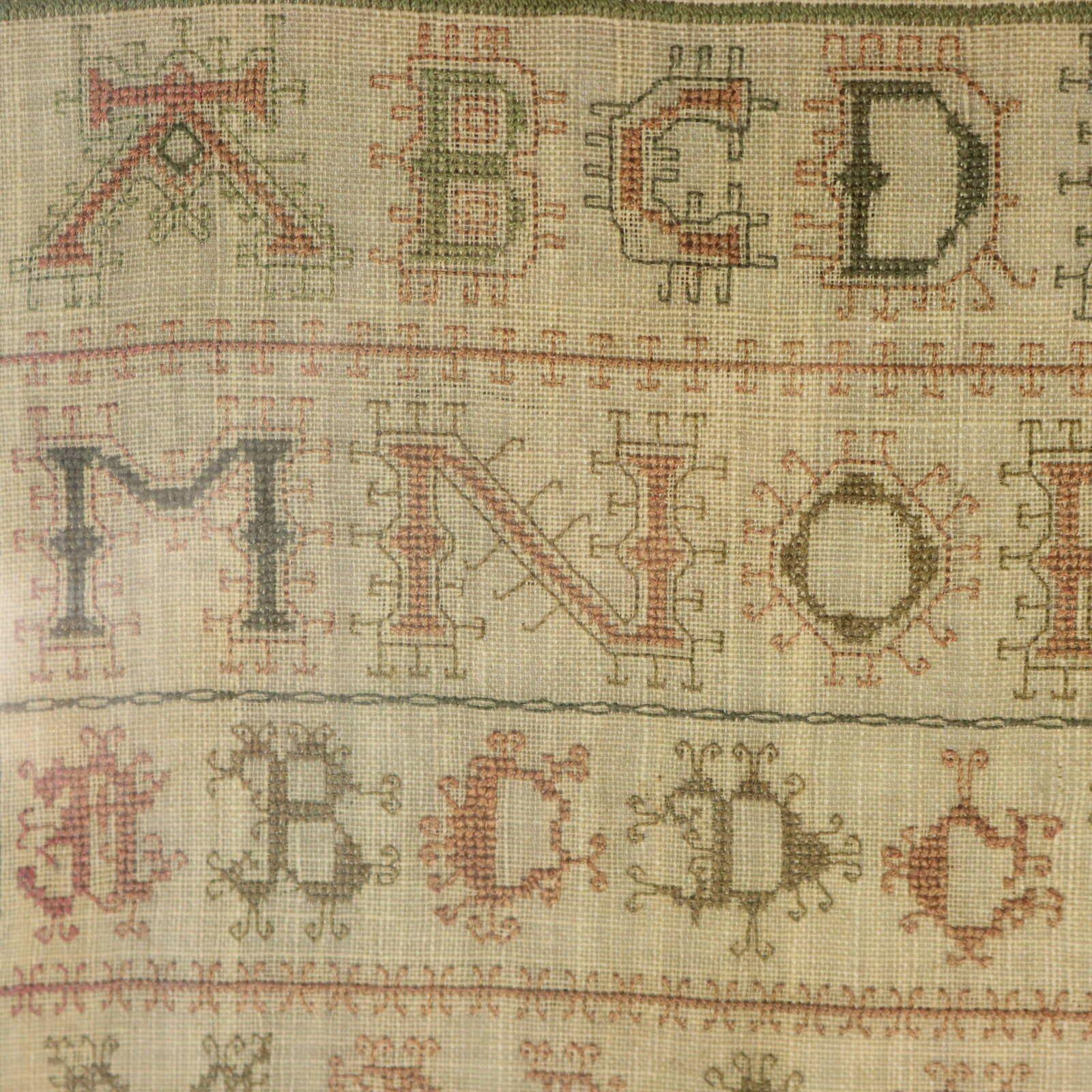 Silk Georgian Scottish Sampler, 1793, by Anne Williamson For Sale
