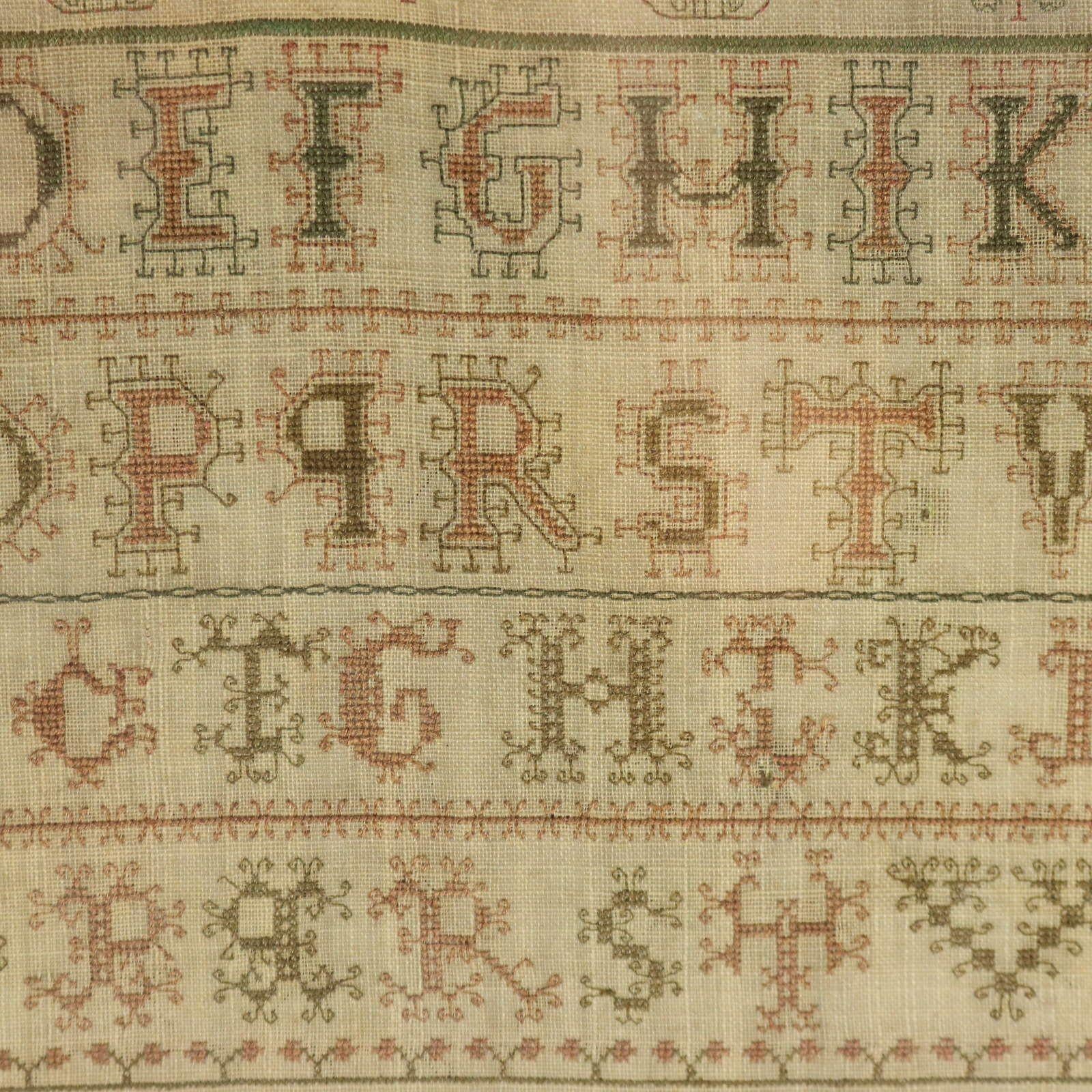 Georgian Scottish Sampler, 1793, by Anne Williamson For Sale 1