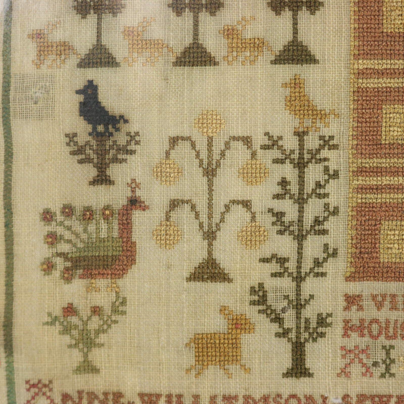 Georgian Scottish Sampler, 1793, by Anne Williamson For Sale 3