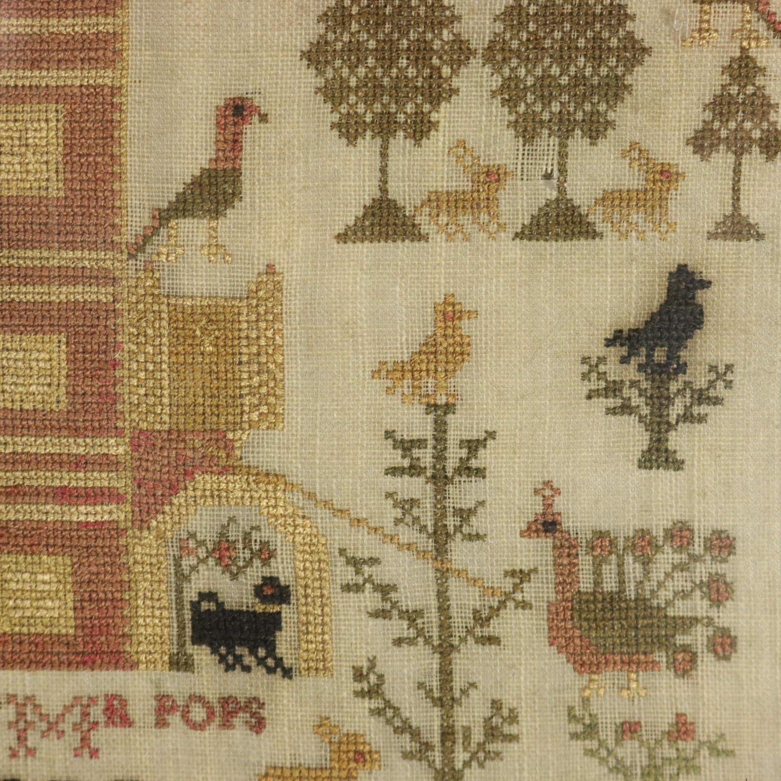 Georgian Scottish Sampler, 1793, by Anne Williamson For Sale 4