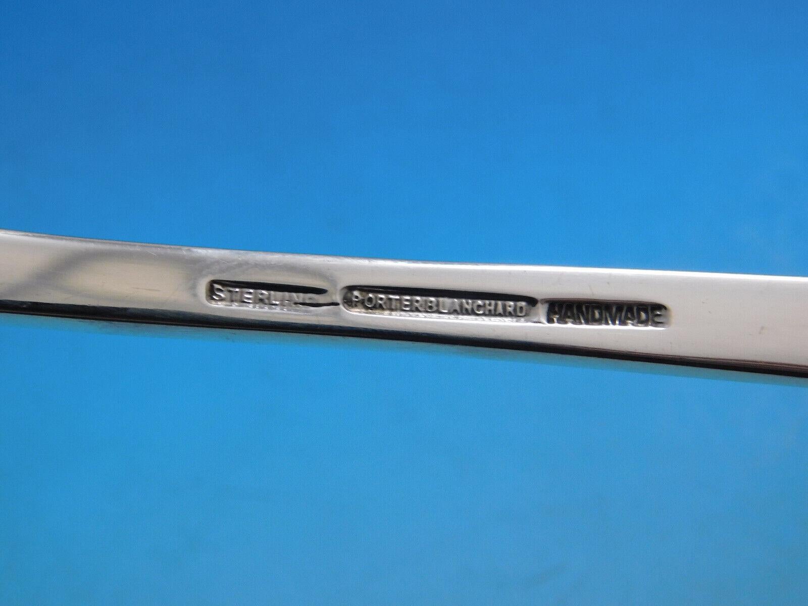 20ième siècle Service de couverts en argent sterling géorgien Scroll par Porter Blanchard, 71 pièces en vente