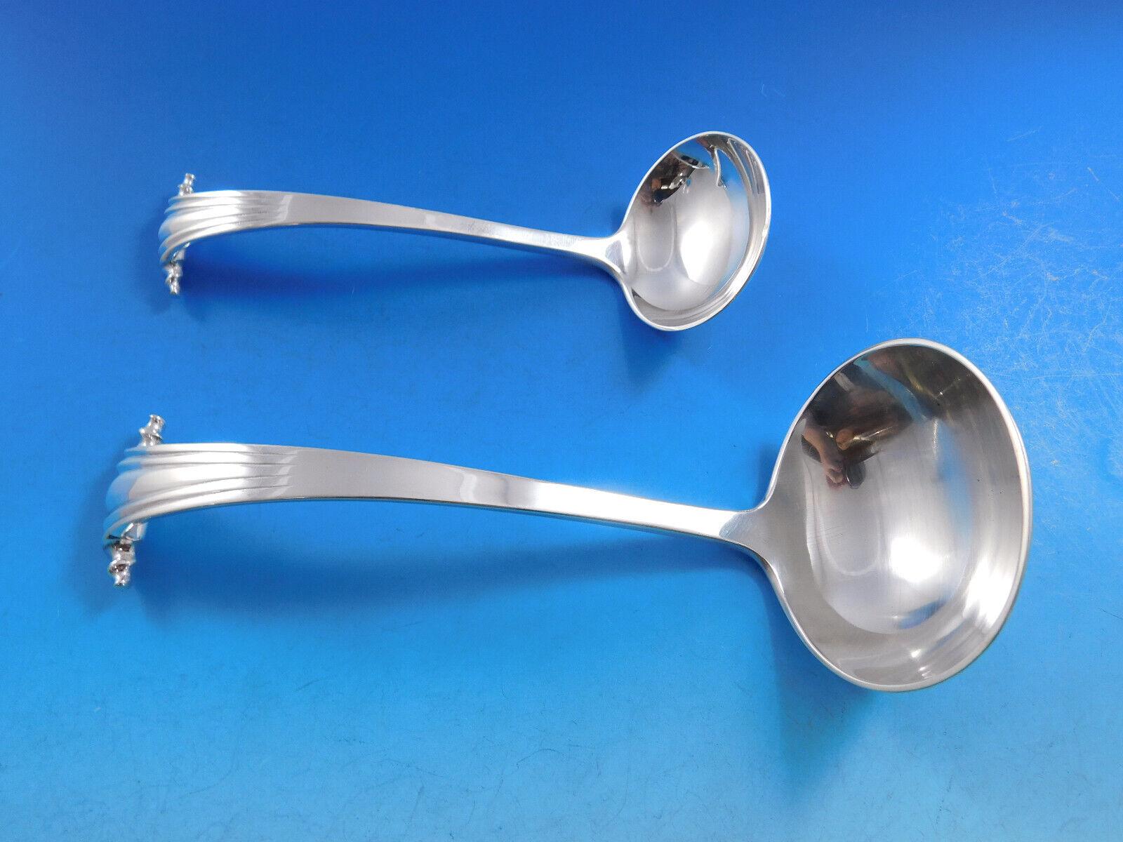 Service de couverts en argent sterling géorgien Scroll par Porter Blanchard, 71 pièces en vente 1