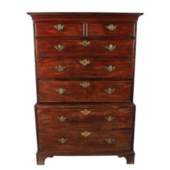 Georgian Secretaire Chest on Chest