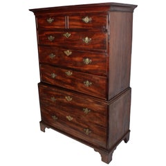 Georgian Secretaire Chest on Chest