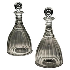 Antique Georgian Semi Ships Decanters