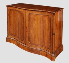 Georgian Serpentine Rosewood Cabinet