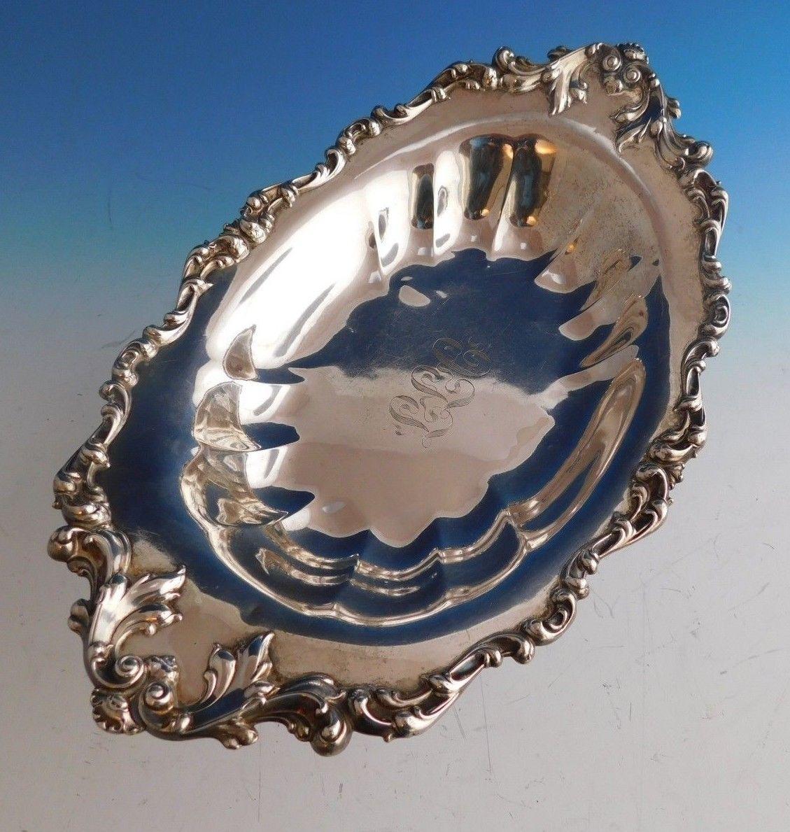 American Georgian Shell by Frank Whiting Sterling Silver Fruit Bowl Oval #2015