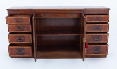 Georgian Sideboard Breakfront Revival Server Mahogany