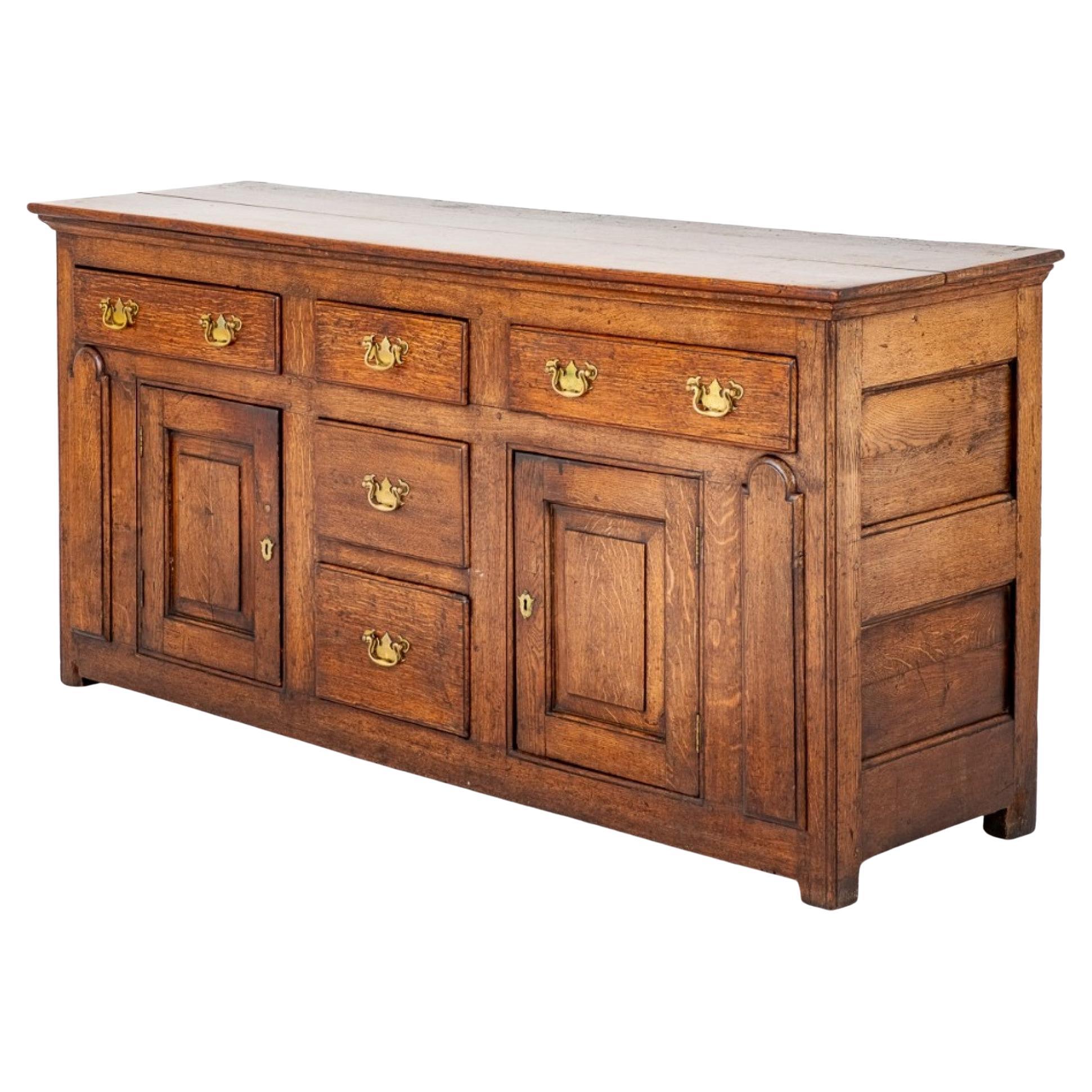 Sideboard Mahogany Server Brass Gallery 1880 For Sale at 1stDibs