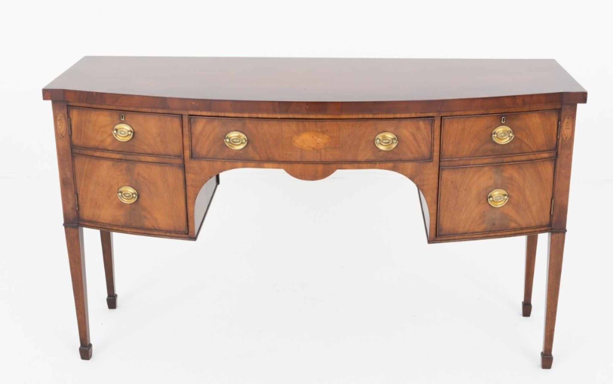 Georgian Sideboard Mahogany Server Revival Buffet For Sale 1