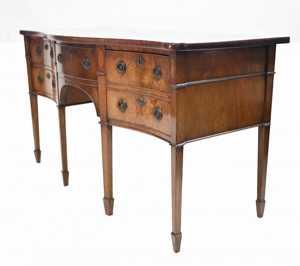 Georgian Sideboard Server Mahogany Serpentine 1810 For Sale 1