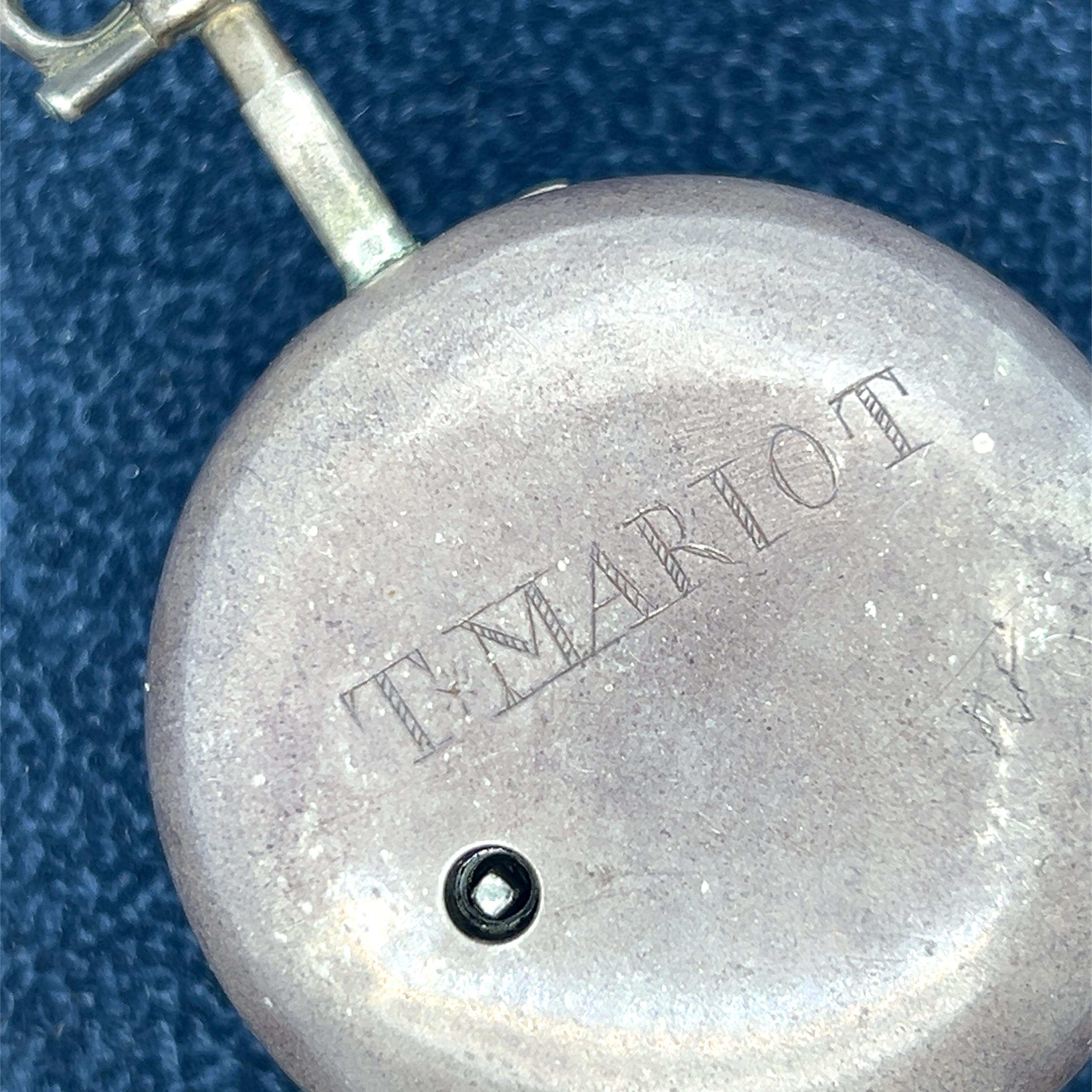 Georgian Silver and Brass Thomas Scott Gainsborough Pocket Watch For Sale 8