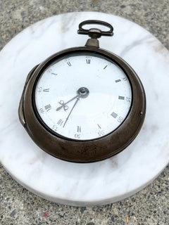 Georgian Silver and Brass Thomas Scott Gainsborough Pocket Watch