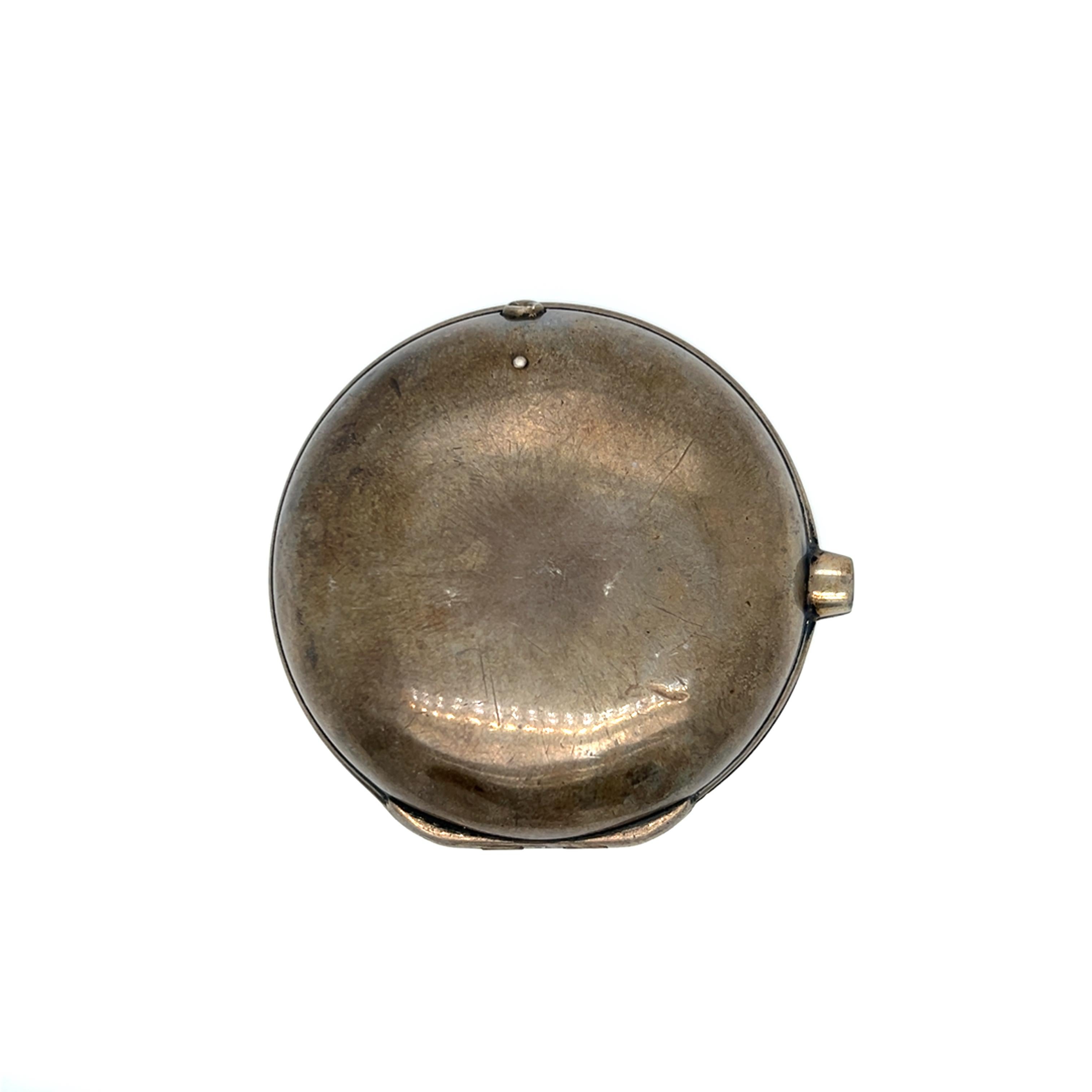 Georgian Silver and Brass Thomas Scott Gainsborough Pocket Watch For Sale 1