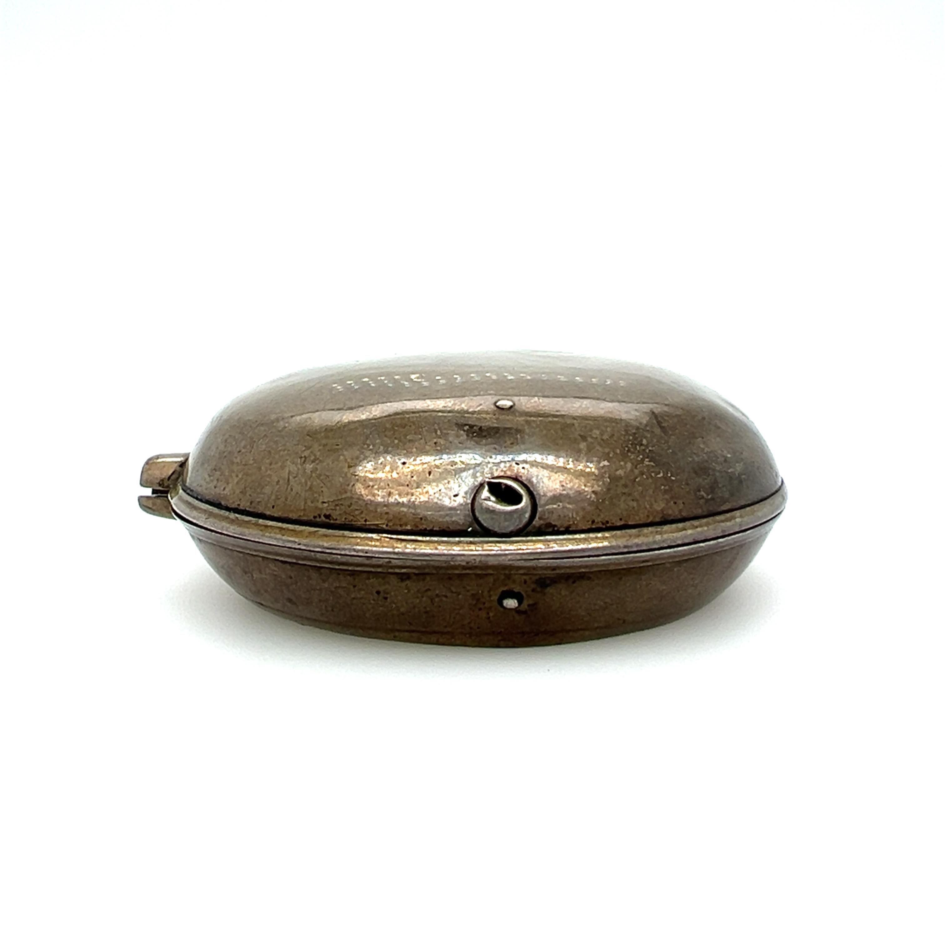 Georgian Silver and Brass Thomas Scott Gainsborough Pocket Watch For Sale 2