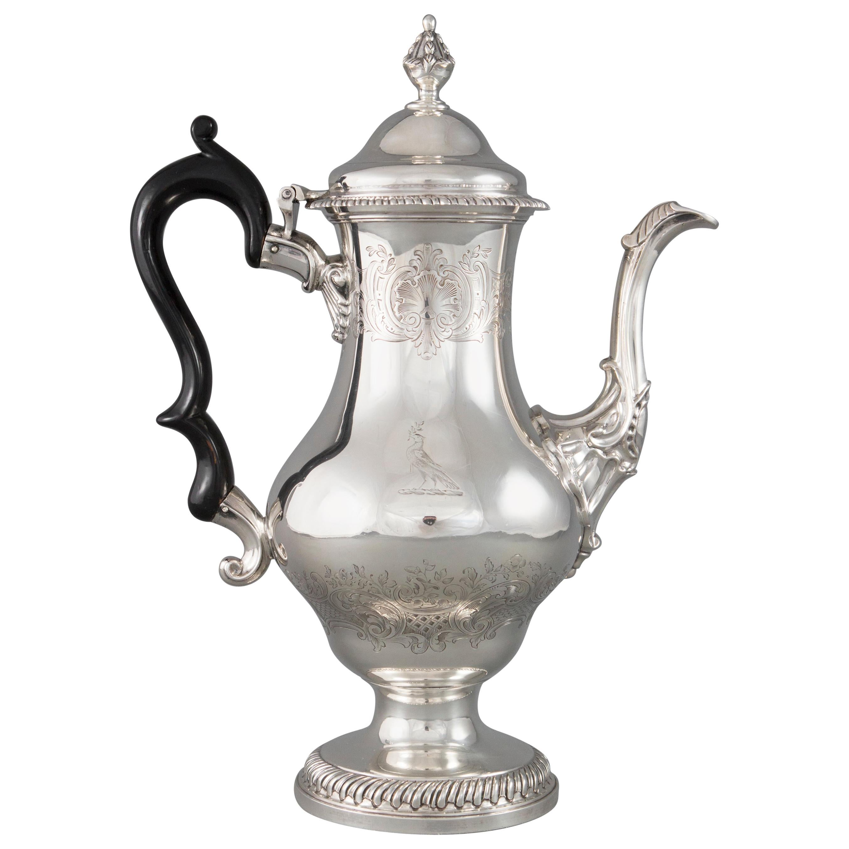 Georgian Silver Coffee Pot London, 1768