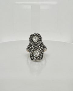 Georgian Silver Diamond Ring