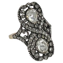 Georgian Silver Diamond Ring