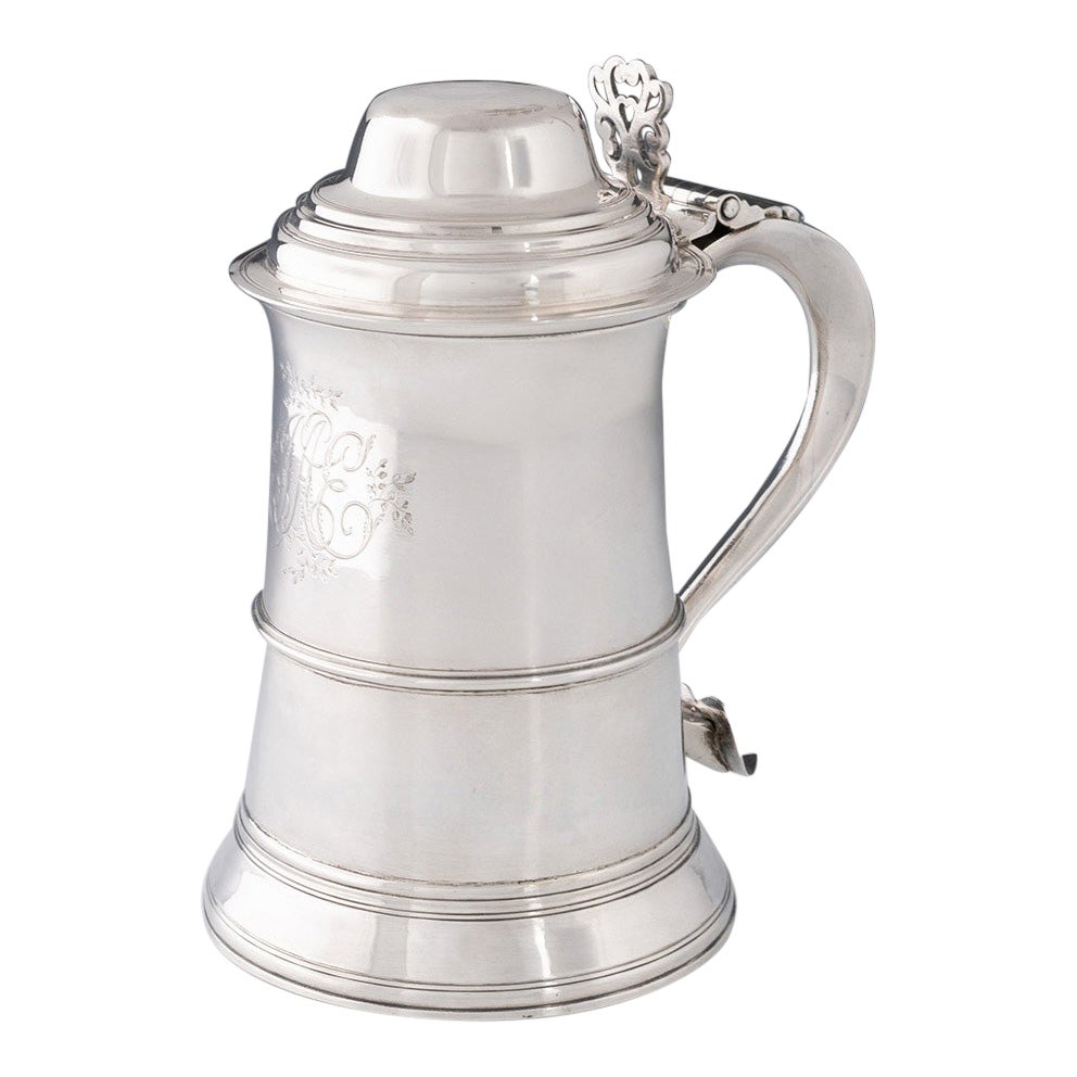 Georgianischer Silberkrug mit Deckel London 1791