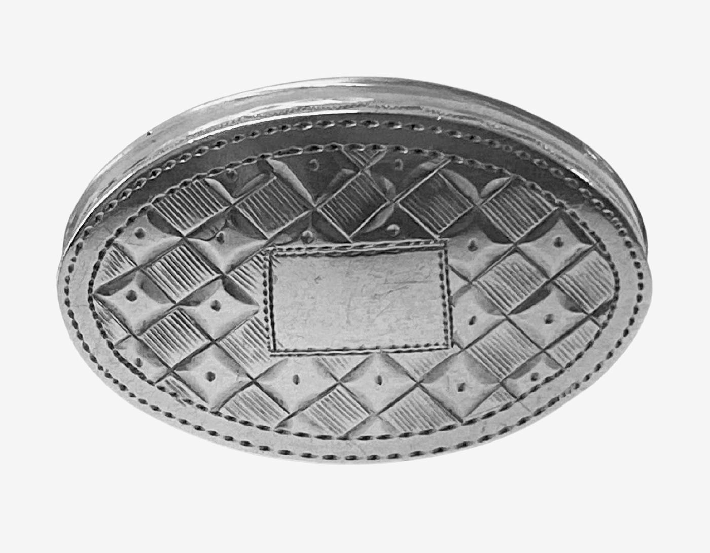 Women's or Men's Georgian Silver patch or pill Box Birmingham 1801 Joseph Taylor For Sale