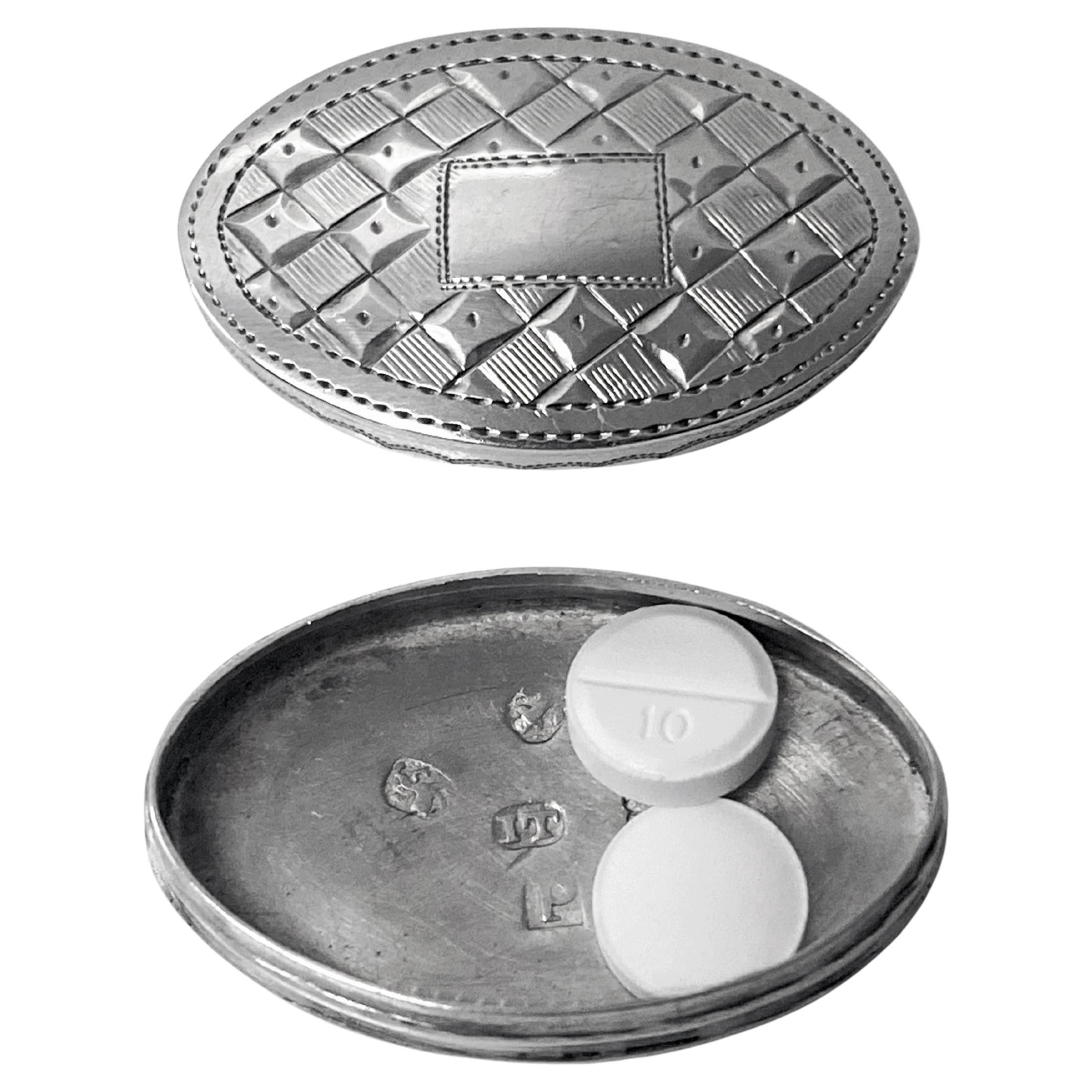Georgian Silver patch or pill Box Birmingham 1801 Joseph Taylor For Sale 2